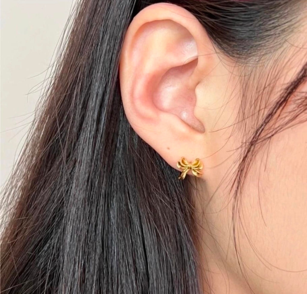 Orecchini fiocco in argento