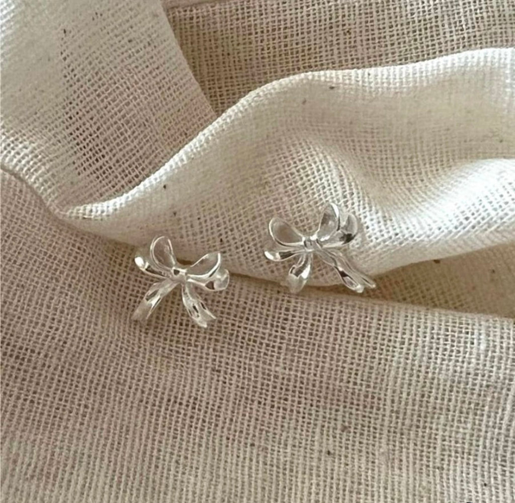 Orecchini fiocco in argento