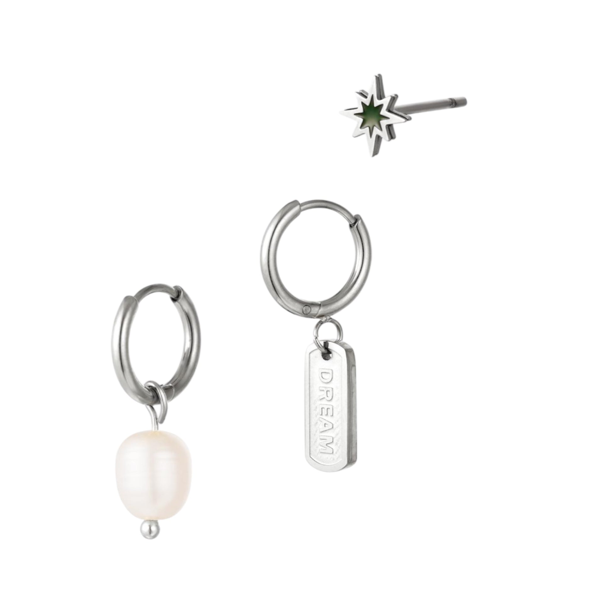 Orecchini trio perla