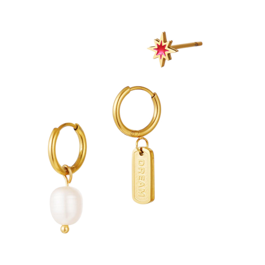 Orecchini trio perla